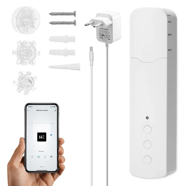 Tuya ZigBee TM616EGZT intelligens gyöngyláncos függönymotor, okos otthoni, hotel, halk, app- és hangvezérlés, Alexa kompatibilis