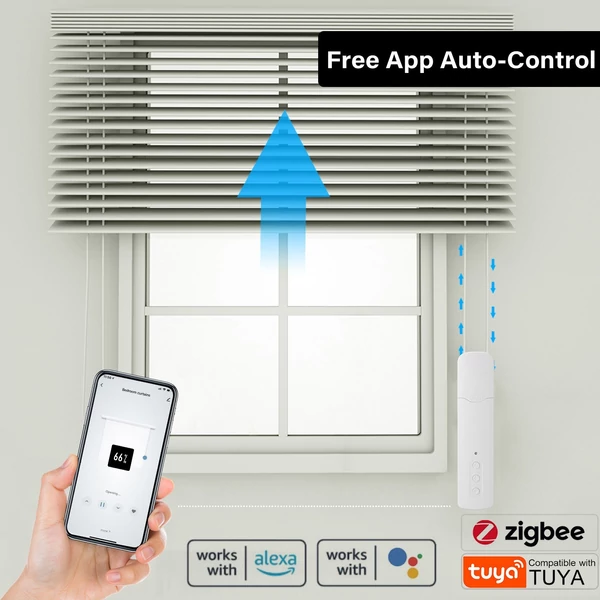 Tuya ZigBee TM616EGZT intelligens gyöngyláncos függönymotor, okos otthoni, hotel, halk, app- és hangvezérlés, Alexa kompatibilis
