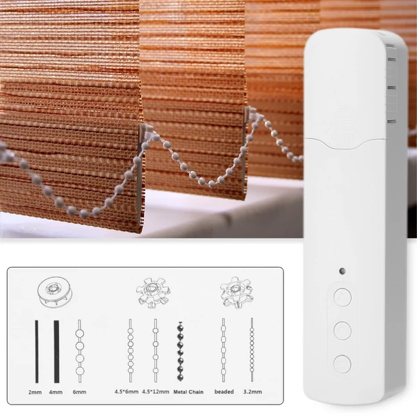 Tuya ZigBee TM616EGZT intelligens gyöngyláncos függönymotor, okos otthoni, hotel, halk, app- és hangvezérlés, Alexa kompatibilis
