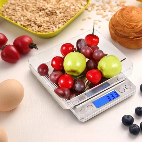 1 kg/0,1 g pontos elektromos konyhai mérleg, kávé- és élelmiszermérleg, gramm méréshez