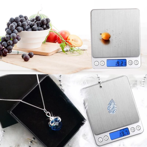 1 kg/0,1 g pontos elektromos konyhai mérleg, kávé- és élelmiszermérleg, gramm méréshez
