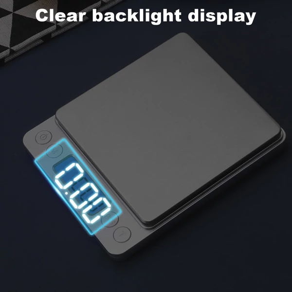 1 kg/0,1 g pontos elektromos konyhai mérleg, kávé- és élelmiszermérleg, gramm méréshez