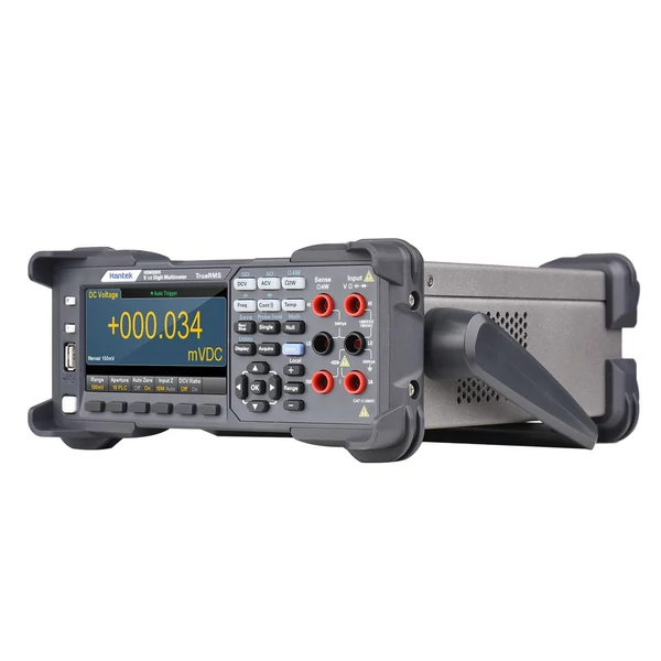 Hantek HDM3055 digitális asztali multiméter, nagy pontosságú 5 1/2 digites, 4,3" LCD, 30 kS/s adatgyűjtés, True RMS, hőmérsékletmérés