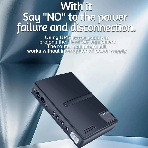 5V 9V 12V router, optikai hálózati végpont, kapcsoló, beléptető, kamera, mobil, szünetmentes tápegység, DC UPS