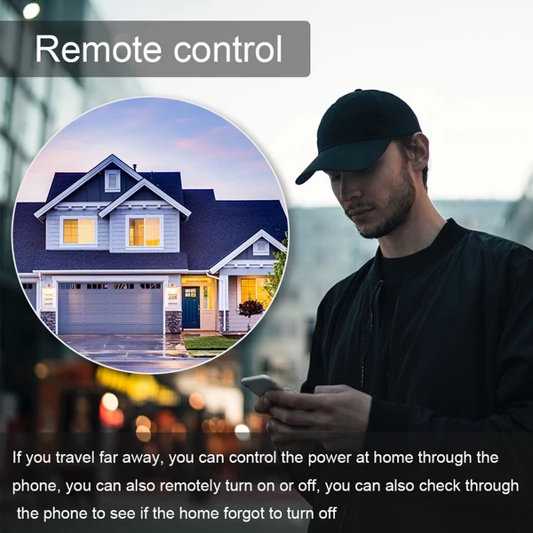 Tuya Zigbee intelligens áramkörmegszakító, távirányítás, hangvezérlés, vezeték nélküli, app, asszisztens és Alexa kompatibilis
