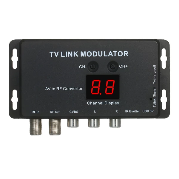 TVLINK AV–RF modulátor és infravörös RF jeltovábbító