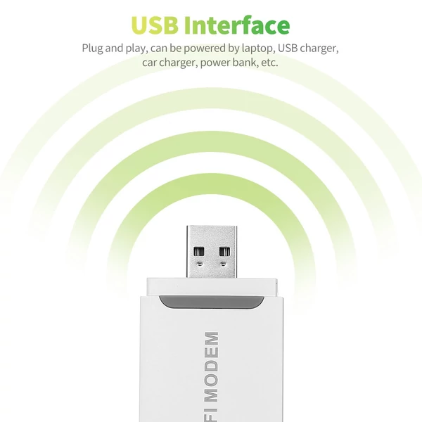 4G LTE wifi modem 150mbps hordozható usb wifi adapter wifi hotspot európai, ázsiai és afrikai régióhoz (Fehér)