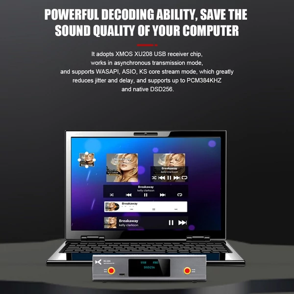XDuoo MU-604 nagy teljesítményű DAC digitális audio dekóder előerősítő ES9018K2M *2 USB DAC chip optikai koaxiális bemenet