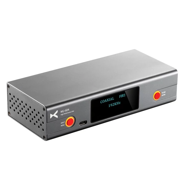 XDuoo MU-604 nagy teljesítményű DAC digitális audio dekóder előerősítő ES9018K2M *2 USB DAC chip optikai koaxiális bemenet