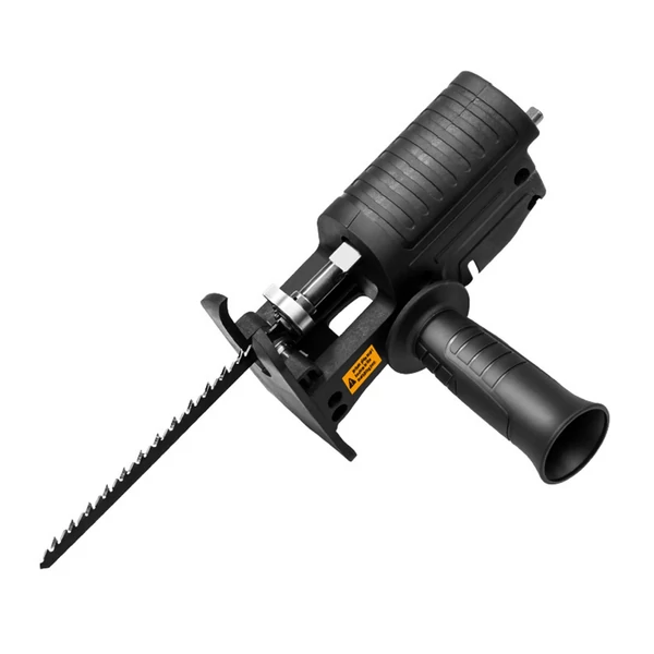 Hordozható orrfűrész adapter, multifunkciós fúrófeltét ergonomikus nyéllel, 3 fűrészlappal fa és fém vágásához