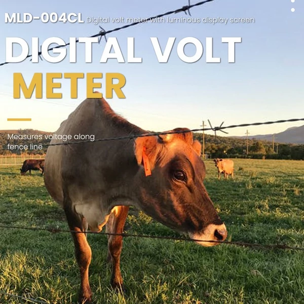 9,9 kv digitális kerítés teszter otthonra, kertbe, lóhoz, haszonállathoz, LCD kijelzővel, háttérvilágítással