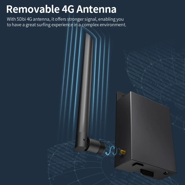 Kültéri vízálló 4G router SIM kártyahellyel, 5 dBi antenna, fali rögzítés, max. 15 eszköz, EU verzió