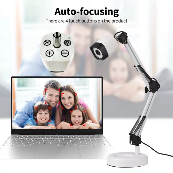 2 az 1-ben dokumentumszkenner kamera és webkamera autofókusszal, LED fénnyel, 8 MP HD, A3, Mac/Windows/Chrome kompatibilis