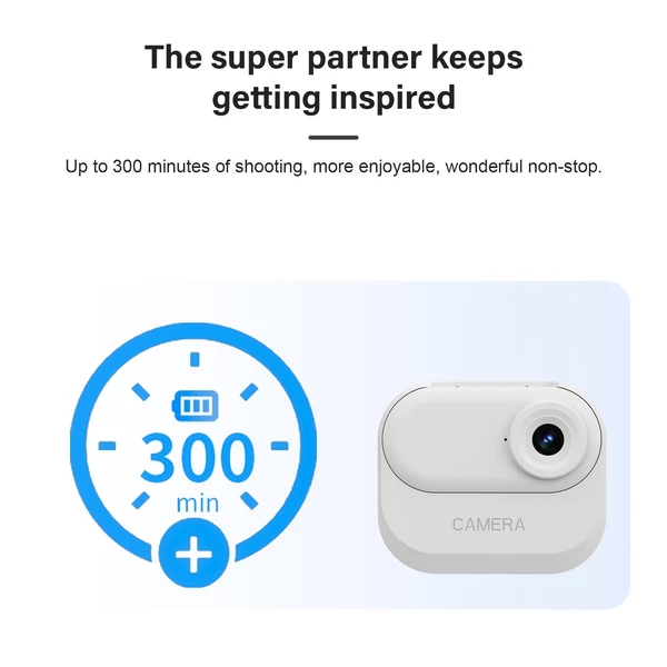 1080p mini sportkamera, 1,47 hüvelykes IPS kijelzővel, 130°-os nagylátószögű lencsével, töltőtokkal, 32 GB TF kártyával vloghoz - Fehér