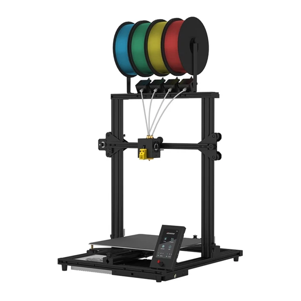 ZONESTAR Z8PM4 Pro FDM 3D nyomtató, 300x300x400 mm, 4-az-1-ben fém extruder, színes nyomtatás, automata szintezés