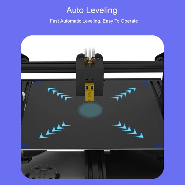 ZONESTAR Z8PM4 Pro FDM 3D nyomtató, 300x300x400 mm, 4-az-1-ben fém extruder, színes nyomtatás, automata szintezés
