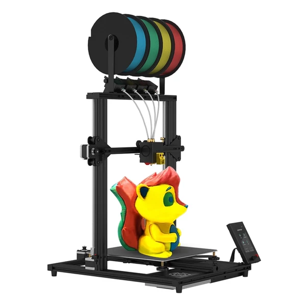 ZONESTAR Z8PM4 Pro FDM 3D nyomtató, 300x300x400 mm, 4-az-1-ben fém extruder, színes nyomtatás, automata szintezés