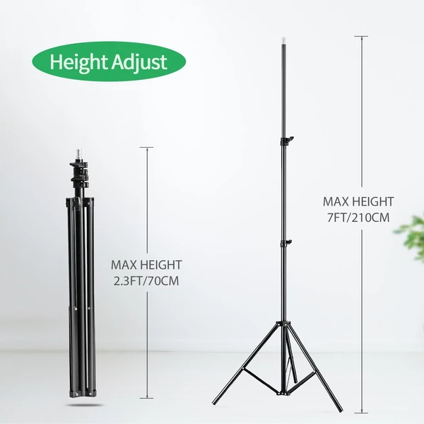 Andoer fotós készlet 1,8×2,7 m fekete, fehér, zöld pamut háttér, állvány, világítás, kiegészítők
