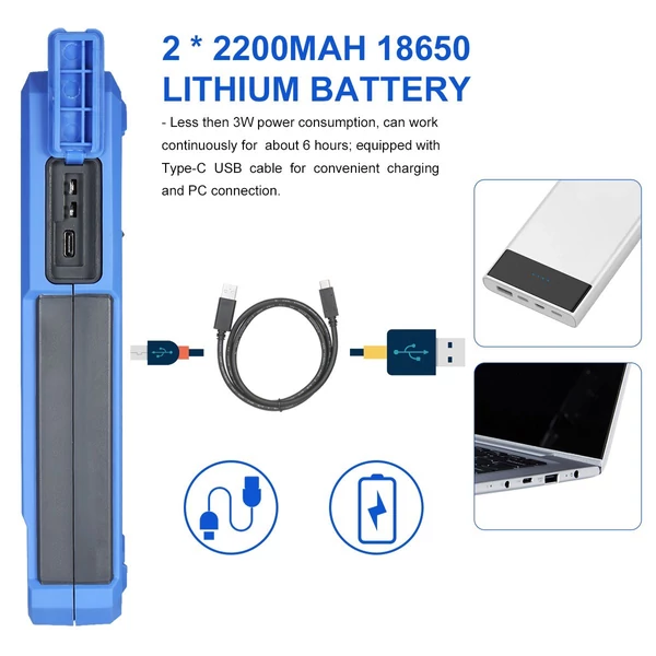 OWON kézi oszcilloszkóp multiméter, 2 csatornás, 40 MHz, 20000 kijelzés, 2 az 1-ben digitális műszer, 3,5" színes LCD, autókarbantartáshoz