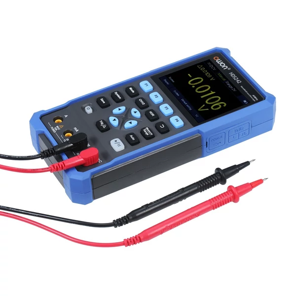 OWON kézi oszcilloszkóp multiméter, 2 csatornás, 40 MHz, 20000 kijelzés, 2 az 1-ben digitális műszer, 3,5" színes LCD, autókarbantartáshoz