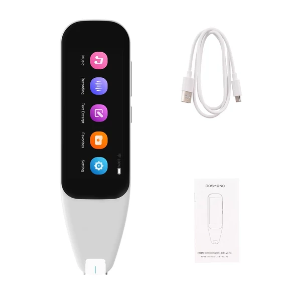 Dosmono C501B szótár-fordító toll, 112 nyelv, hang- és fotófordítás, szkenner, wifi, offline rögzítés