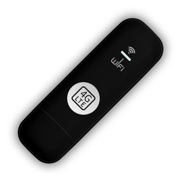Hordozható 4G USB wifi router, 8 eszköz támogatás, LTE, nagy sebességű vezeték nélküli hotspot utazáshoz - Fekete