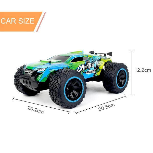 KY-2011A 2,4G 2WD 1/14 RC Crawler terepjáró RC autó, nagy sebességű, könnyű, RTR - Zöld