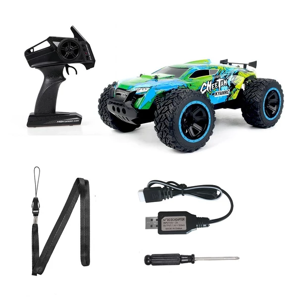 KY-2011A 2,4G 2WD 1/14 RC Crawler terepjáró RC autó, nagy sebességű, könnyű, RTR - Zöld