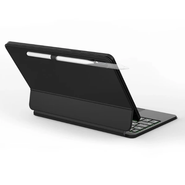 Lebegő mágneses billentyűzet 12,4 hüvelykes Samsung Galaxy Tabhoz – Intelligens, hordozható kialakítás - Fekete