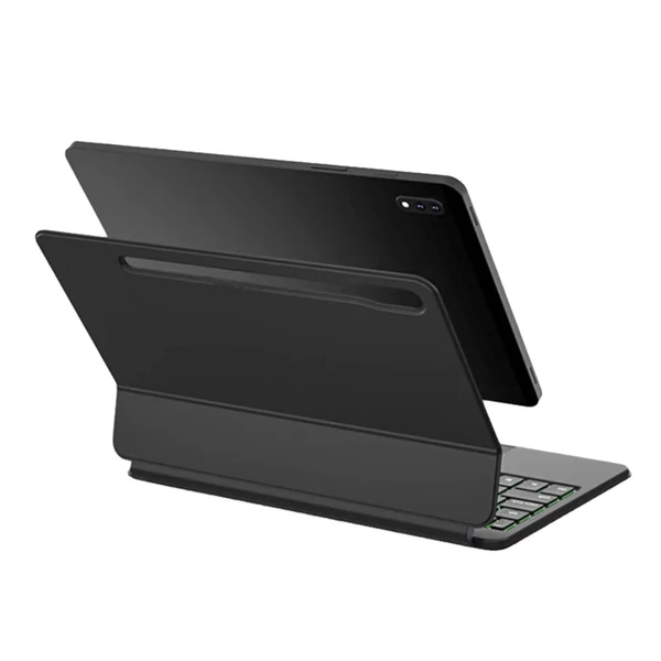Lebegő mágneses billentyűzet 12,4 hüvelykes Samsung Galaxy Tabhoz – Intelligens, hordozható kialakítás - Fekete