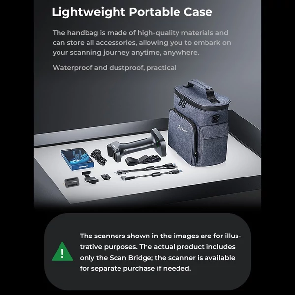 Creality ScanBridge 3D szkennerhez (RaptorX/CR-Scan Raptor) – Vezeték nélküli vezérlő, wifi, gyors adatátvitel, táskával