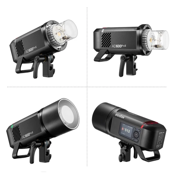 Godox AD600Pro II kültéri vaku + Godox X3C 2,4G vezeték nélküli kioldó Canon fényképezőgépekhez, 600W TTL HSS