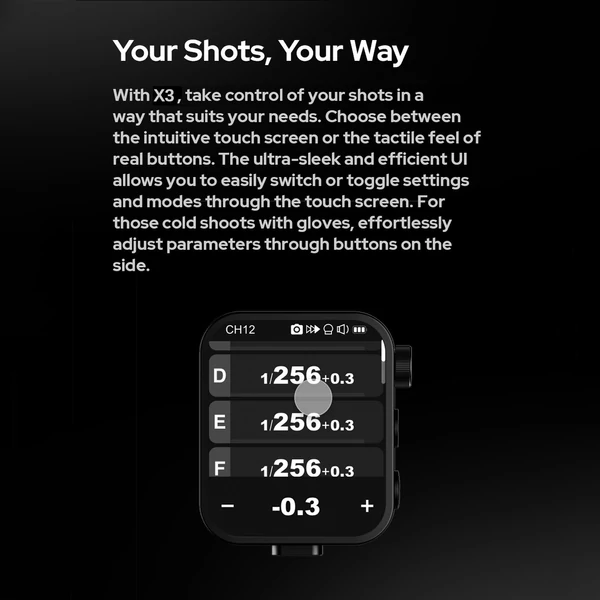 Godox AD600Pro II kültéri vaku + Godox X3C 2,4G vezeték nélküli kioldó Canon fényképezőgépekhez, 600W TTL HSS