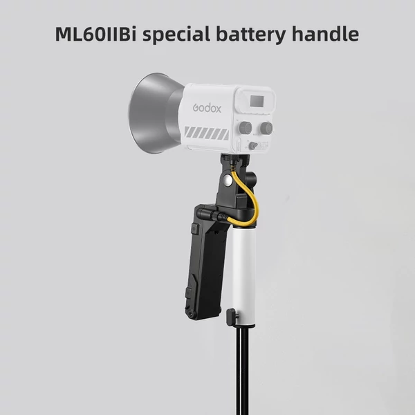 Godox AK-B02 akkumulátoros markolat V-lock V-mount akkumulátor tartó Godox ML60II Bi videólámpa tartozék
