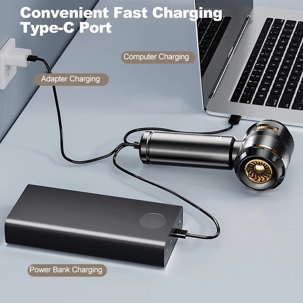 4 az 1-ben sűrített levegős poroló, 3 fokozatú, 80 000 ford/perc, 6000 mAh akkumulátorral, hordozható fúvó autóhoz, PC-hez, billentyűzethez, szőnyeghez