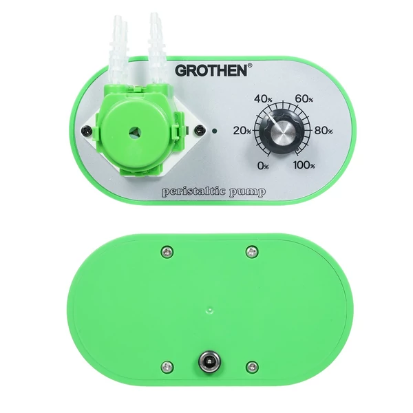 GROTHEN G1028-2 Perisztaltikus Szivattyú 7-57ml/perc, állítható, élelmiszeripari szilikon cső, 2x4mm, adapterrel, akvárium/labor