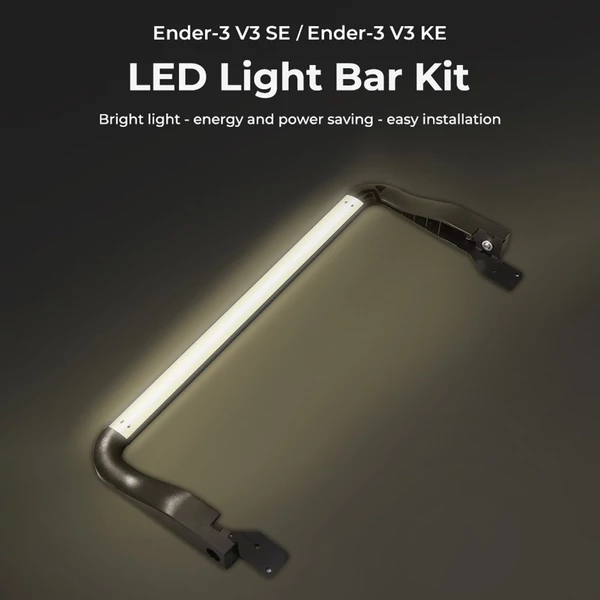 Creality LED világítás készlet, energiatakarékos, könnyű telepítés, Ender-3V3 SE/KE 3D nyomtatóhoz, 24V/5W
