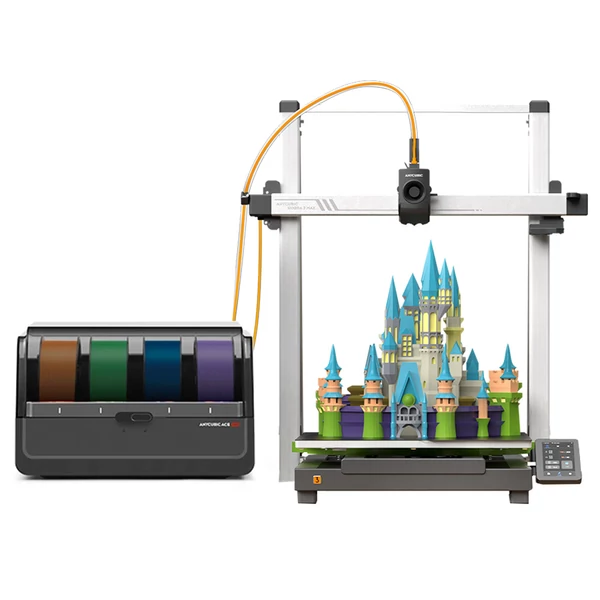 Anycubic Kobra 3 Max Combo, akár 8 szín, ACE Pro színegység, 600mm/s, automata szintezés, 420×420×500mm
