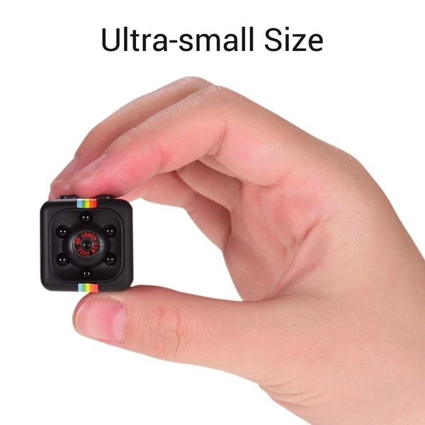 Mini kocka kamera 1080P videó 120° széles látószögű 32GB bővíthető memória beépített akkumulátor