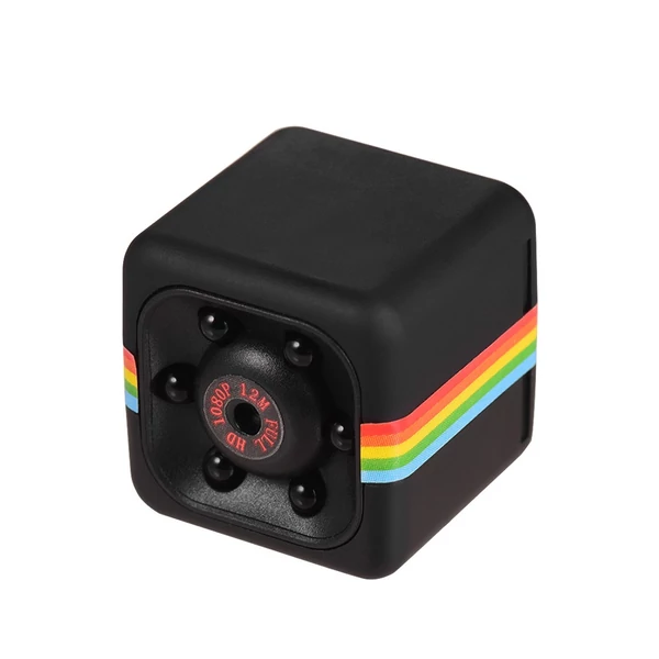 Mini kocka kamera 1080P videó 120° széles látószögű 32GB bővíthető memória beépített akkumulátor