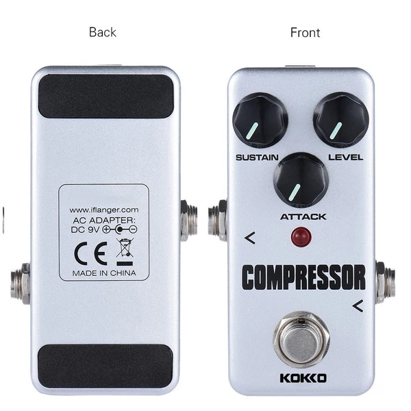 KOKKO FCP2 Mini Kompresszor Pedál Hordozható Gitáreffekt Pedál