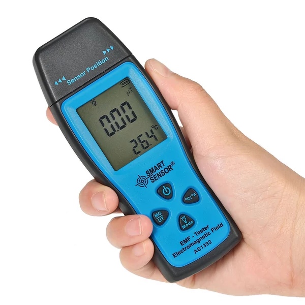 SMART SENSOR kézi mini digitális LCD EMF teszter elektromágneses mező sugárzásmérő mérő doziméter teszter számláló