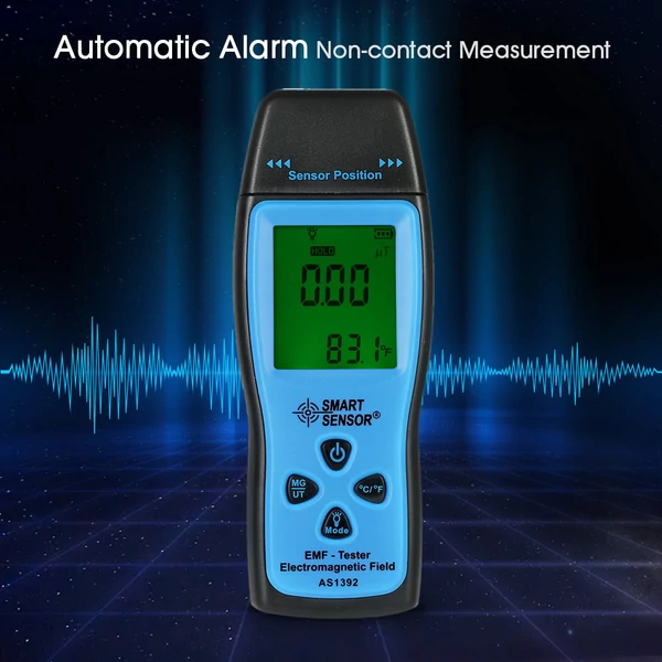 SMART SENSOR kézi mini digitális LCD EMF teszter elektromágneses mező sugárzásmérő mérő doziméter teszter számláló