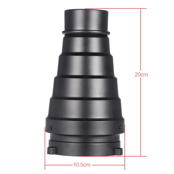 Fém kúpos orr méhsejtráccsal 5 db-os színszűrő készlet Bowens Mount stúdióvakuhoz, monolight fotózáshoz