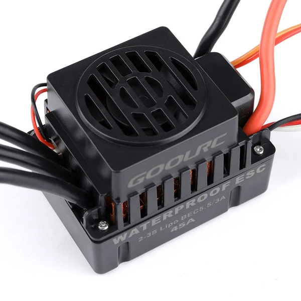 GoolRC Upgrade vízálló F540 4370KV kefe nélküli motor 45A ESC-vel kombinált szett 1/10 RC autóhoz és teherautóhoz