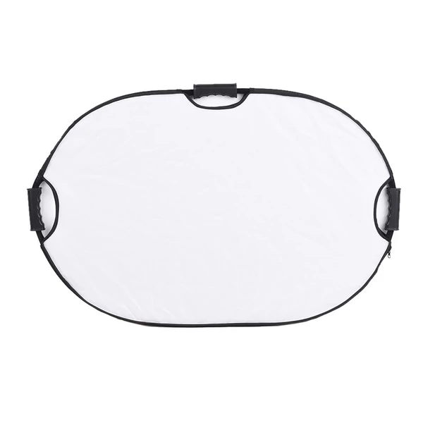 Andoer 90*60cm Hordozható, Kézi, Ovális, Összecsukható, 5 az 1-ben Multi Reflektor Arany/Ezüst/Fehér/Fekete/Áttetsző Színekkel Fotóstúdió Fotózáshoz