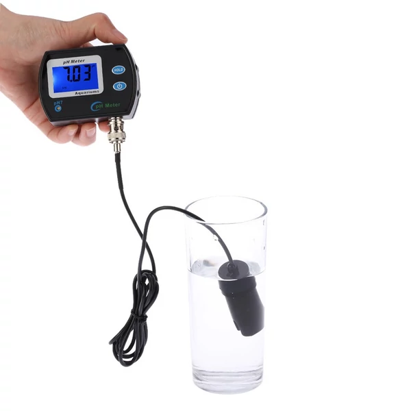 Mini professzionális pH-mérő vízminőség-tesztelő vízálló vízminőség-monitor vízminőség-elemző eszköz hőmérséklet-kompenzációval, ATC