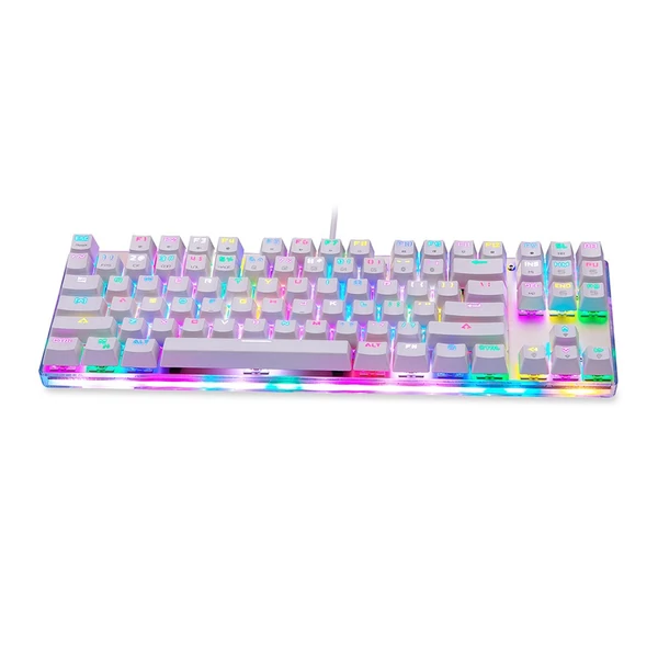MOTOSPEED K87S mechanikus billentyűzet játékhoz, vezetékes USB, kék switch