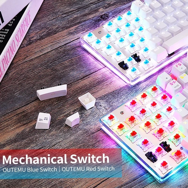 MOTOSPEED K87S mechanikus billentyűzet játékhoz, vezetékes USB piros switch