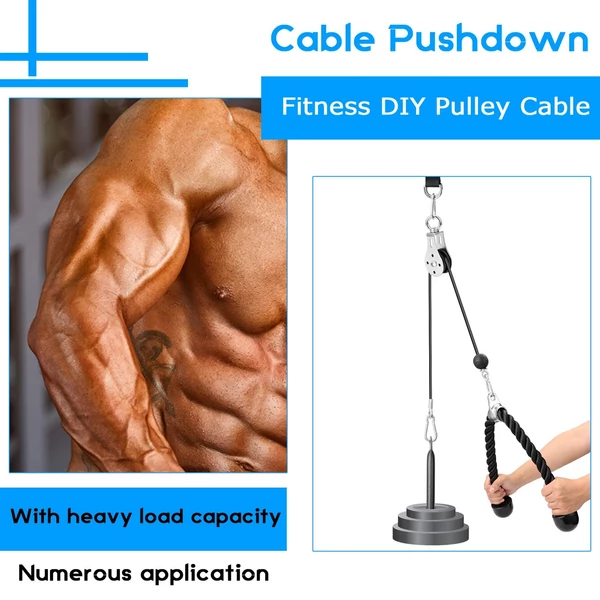 DIY Fitness kábelgép bicepsz tricepsz kézerősítő edzés csigák